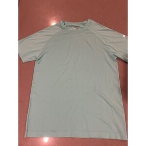 Fabletics Mens Aqua Blue Athletic TShirt Short Sleeve Crew‎ Neck Size M